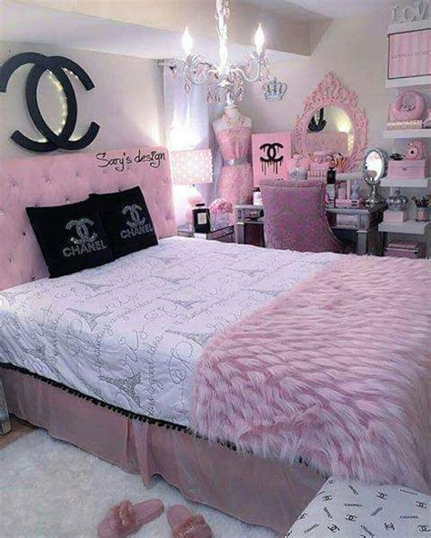 pink chanel room decor